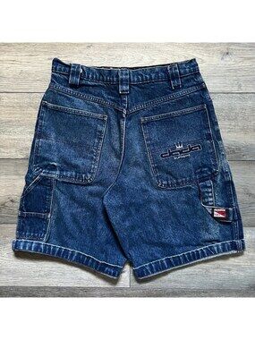 Vintage Y2K Dada Supreme Men's 32 Cargo Denim Shorts Carpenter Jorts Wide Leg